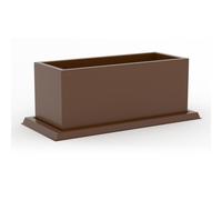 Fioriera Matera Bianco in Polimero Monacis dimensioni 100x40x h 40 cm Capacità 150 Lt adatto interno esterno colore BRONZO bronzo