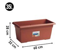 FIORIERA FIORIERE MEDITERRANEO VASO CM.60X32X28H CASA TERRAZZO GIARDINO INTERNO