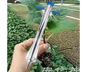 Fioriera monofase per cipolle e verdure | Strumento di apertura a 3 petali con manico morbido per scavare, piantare e seppellire in giardini e cortili