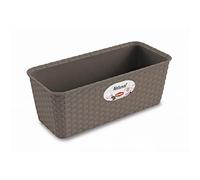 FIORIERA NATURAL 30cm TORTORA CON RISERVA ACQUA