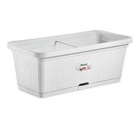 Fioriera Natural Bianca con Riserva D'Acqua 80 cm 66 cm l Stefanplast