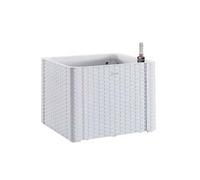 Fioriera Natural Deluxe Bianca Quadra 43 CMX43X33H. 35 l Stefanplast