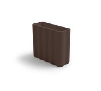 Fioriera NEBULA in Polietilene è un set di vasi con curve sinuoso e forma ondulata Dimensioni 89x35xh 78 cm Colore CORTEN corten