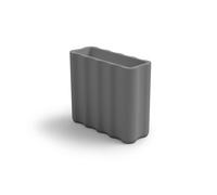 Fioriera NEBULA in Polietilene è un set di vasi con curve sinuoso e forma ondulata Dimensioni 89x35xh 78 cm Colore FERRO ferro