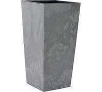 Fioriera Nizza Stone grigio effetto cemento, 40 x 75 cm, vaso di plastica con inserto