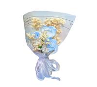 Fioriera per bouquet di fiori secchi multicolore conservata per confessione, decorazione per feste (A, taglia unica)