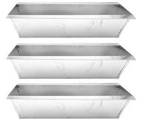 Fioriera per pallet europei, 1-6 pezzi, zincata o nera, per balcone, variante: metallo zincato, 3 pezzi