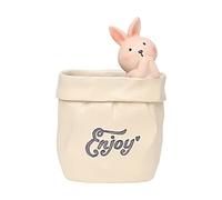 Fioriera per piante grasse per interni ed esterni, vaso da fiori in resina a forma di animale, vasi decorativi creativi per scrivania, casa, ufficio, scrivania, giardino, decorazione coniglio