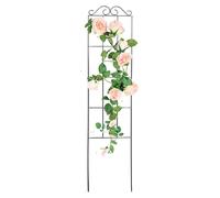 Fioriera per piante in interni, 50 x 15 cm, supporto per piante in metallo, obelisco, supporto per piante rampicanti, fiori di casa, gabbia, supporto per rampicanti, per verdure, fiori di rosa, vite