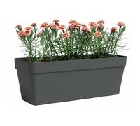 Fioriera - Plastica - Antracite - Rettangolare - L49,9 x P20 x H18,1cm - ARTEVASI