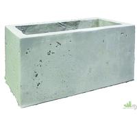 FIORIERA PORTAVASO INTERNO ESTERNO PIETRA CEMENTO RETTANGOLO 25x55x33 CM KG. 14