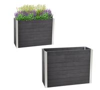 Fioriera Pravista Lungo 117x41,5x84,5 CM Simil Legno 226 Litro Fioriera