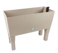 Fioriera Prosperplast con Gambe e Autospandante 60x25x46cm Bianco