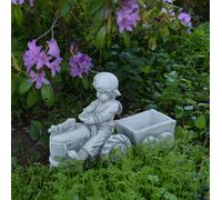 Fioriera ragazzo trattore rimorchio 32 cm 14 kg 1 litro cemento antigelo