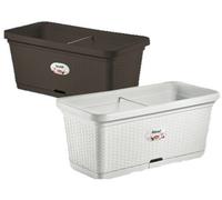 Fioriera Rattan cm. 80x40xH34 Moka