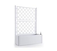 FIORIERA RETTANG DELUXE SPALLIERA BIANCA