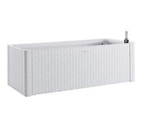Fioriera natural delux bianca rettangolare - cm.100x43x33h. -lt.90 1 pezzi Stef