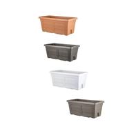 Fioriera Rettangolare 80 100 cm Fioriere Vaso da Balcone Esterno + Sottovaso