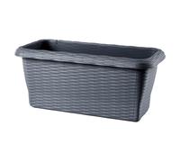 Bama - balconetta rettangolare 'paglia' - 40x20x17.5--lt7.5 - antracite
