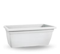 Fioriera Rettangolare Bianca Plastica cm.80 - Vaso per Balcone Terrazzo Giardino