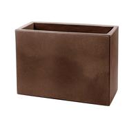 FIORIERA RETTANGOLARE COLORE BRONZO 79X30 CM H 30 MOD. SCHIO CASSA