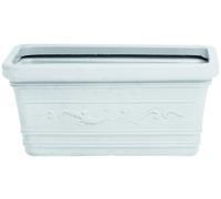 FIORIERA RETTANGOLARE FESTONATA PRESTIGE Col. Bianco cm. 60