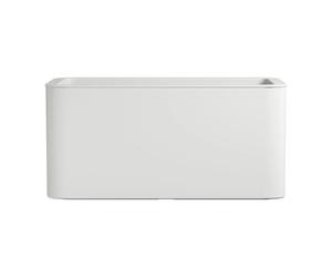Fioriera rettangolare Florus Jive 78x39 cm Bianco Bianco