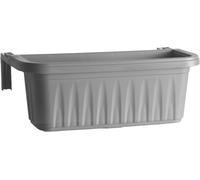 FIORIERA RONDINE 50cm CON RISERVA ACQUA GRIGIO