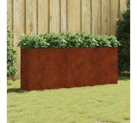 Fioriera Rialzata da Giardino 200x40x80 cm in Acciaio Corten