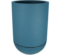 Fioriera rotonda RIVIERA GRANIT TULIP - Plastica - Diametro 50 cm - Blu