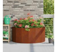 vidaXL Plantenbak Roestig 120 x 60 x 50 cm weervast Staal