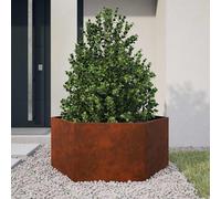 vidaXL Plantenbak roestig 90x90x45 cm cortenstaal