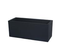 FIORIERA RETTANGOLARE COLORE ANTRACITE 60X24,5 CM H 24,5 MOD. SCHIO CASSA