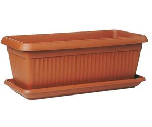 FIORIERA SIMILCOTTO L.100XH35XLARGH43 +PIATTO+BASE CON RUOTE CONF.1.