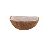 Fioriera sospesa a mezza luna in fibra di cocco, con tessuto non tessuto, resistente, per esterni, per balcone, patio, portico o giardino, (30,5 cm)