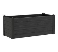 Teraplast Vaso rettangolare in resina TRAMA 100X42 H40 - ASH ASH