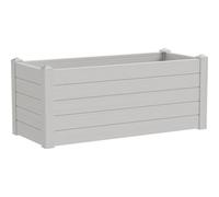 Teraplast Vaso Rettangolare in Resina Trama 100X42 H40 Snow