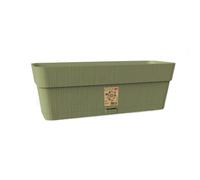 FIORIERA VASO ETHICA STEFANPLAST MADE IN ITALY 50x18x17H CM CON RISERVA D'ACQUA