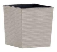 Fioriera Vaso per Piante Basamento Fiore da Nizza Groove 25x25, 5cm Plastica