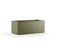 Fioriera Vaso rettangolare arredo giardino terrazzo H35x80x36 verde stefanplast