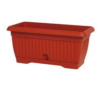 Fioriera Vaso Rettangolare Giglio Medium Terra Con Riserva 65X25X21H Cm - Arca