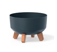 Fioriera verde terra Prosperplast GRACIA con gambe in rilievo ed eleganti