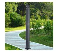 Fioriera verticale da giardino in acciaio inox, resistente, con rubinetto per irrigazione, doppio foro, ideale per la casa e il giardino, design salvaspazio