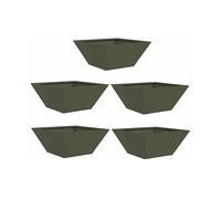 FIORIERA VIDAXL 873803 - Set 5 Pezzi Verde Oliva