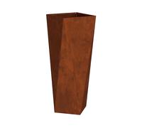 vidaXL Fioriera Ruggine 30 x 30 x 75 cm, Scatola di Piantagione in Acciaio, Resistente, Rettangolare per Giardino e Terrazza, Decorazione Esterno