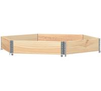 vidaXL Fioriera Rialzata Esagonale 160x160cm Legno Massello di Pino