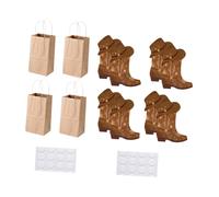 Fioriere con manici a forma di stivali da cowboy, centrotavola fai da te,