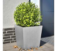 vidaXL Fioriere da Giardino 2 pz 50x50x50 cm in Acciaio Zincato, fioriera, fioriera da Patio, Vaso Fiori da Esterni, fioriera da Esterno