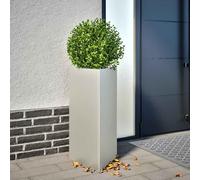 vidaXL Fioriere da Giardino 2 pz Triangolari 40x34,5x75 cm Acciaio Inox