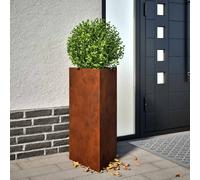 vidaXL Fioriere 2 pz Triangolari 40x40x75 cm in Acciaio Corten, fioriera, fioriera da Patio, Vaso Fiori da Esterni, fioriera da Esterno